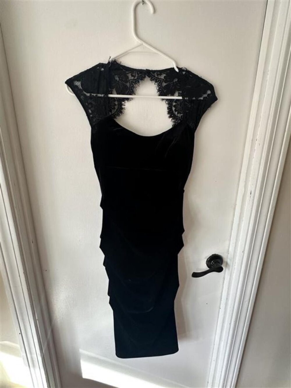 Vintage Cache Black Velvet Dress